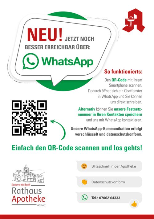 WhatsApp - Rathaus Apotheke Abstatt