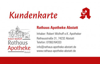 Rathaus Apotheke Kundenkarte